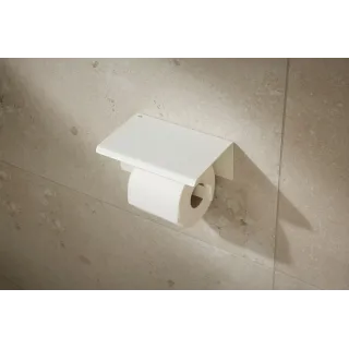 KFA Armatura Uchwyt na papier toaletowy z półką  WHITE 864-038-44