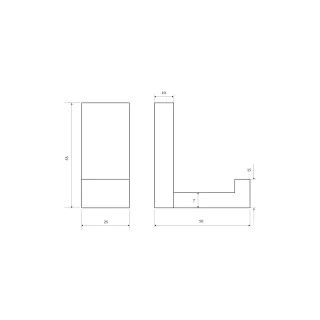 Omnires RENO haczyk, chrom połysk RN42110CR