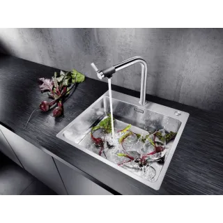 BLANCO ANDANO 500-IF/A stal polerowana, korek auto., InFino, PushControl 525245