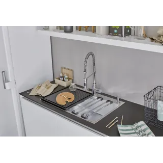 BLANCO ANDANO 700-IF/A stal polerowana, korek auto., InFino, PushControl 525246