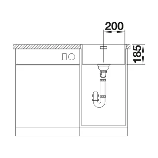 BLANCO SOLIS 400-IF stal szczotkowana, InFino 526118