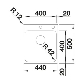 BLANCO SOLIS 400-IF/A stal szczotkowana, korek auto., InFino, PushControl 526119