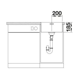 BLANCO SOLIS 400-IF/A stal szczotkowana, korek auto., InFino, PushControl 526119