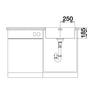 BLANCO SOLIS 500-IF/A stal szczotkowana, korek auto., InFino, PushControl 526124