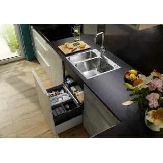 BLANCO JANDORA stal szczotkowana 526615