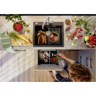 BLANCO JANDORA-S stal szczotkowana 526614