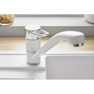 BLANCO WEGA II Silgranit-Look antracyt/chrom 526407