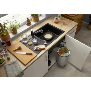 BLANCO WEGA-S II Silgranit-Look biały/chrom 526421