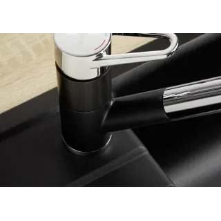 BLANCO WEGA-S II Silgranit-Look biały/chrom 526421