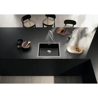 BLANCO CLARON 500-IF stal Dark Steel, InFino 527836