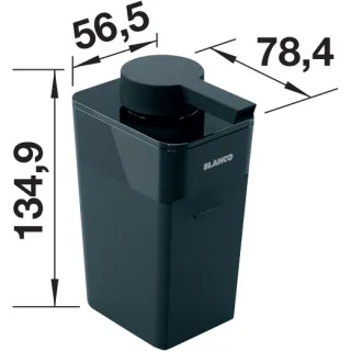 BLANCO Dozownik i pojemnik z tworzywa do zestawu organizacyjnego 527448 527449