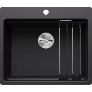 BLANCO ETAGON 6-F Silgranit czarny, InFino, szyny 527682
