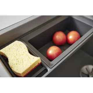 BLANCO Ociekacz z tworzywa 2 w 1, rama + odsączarka w kolorze czarnym 527644