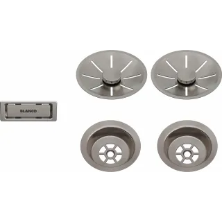 BLANCO Zestaw elementów stalowych w kolorze satin...