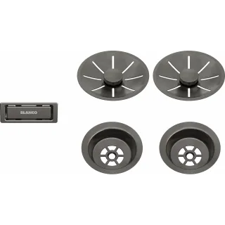 BLANCO Zestaw elementów stalowych w kolorze satin dark...