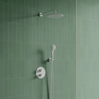 Omnires Y termostatyczny system prysznicowy podtynkowy, biały mat SYSYT05WM