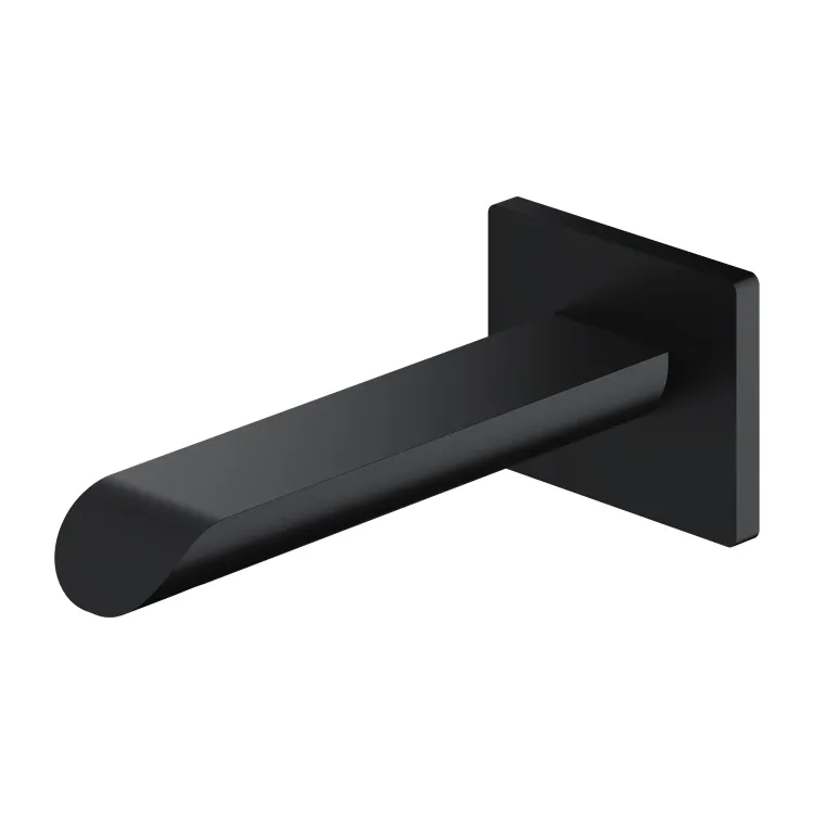 Omnires SACRAMENTO wylewka wannowa ścienna, czarny mat WDSACRAMENTOBL