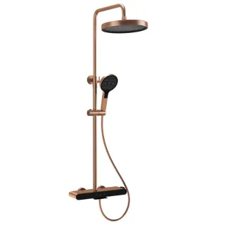 Rea ZESTAW NATRYSKOWY FAREL MIEDŹ SZCZOTKOWANA REA-P0357