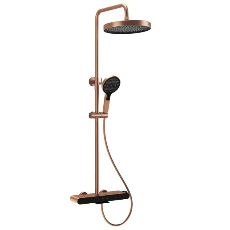 Rea ZESTAW NATRYSKOWY FAREL MIEDŹ SZCZOTKOWANA REA-P0357