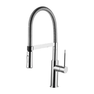 Omnires X3 bateria kuchenna z wyciąganą wylewką, chrom...