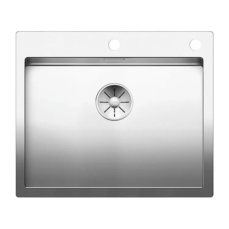 BLANCO CLARON 550-IF/A stal polerowana, korek auto., InFino, PushControl 521639