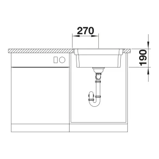 BLANCO ETAGON 500-IF stal polerowana, InFino, szyny 521840