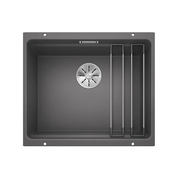 BLANCO ETAGON 500-U Silgranit szarość skały, InFino, szyny 522228