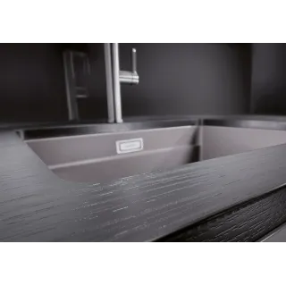 BLANCO ETAGON 500-U Silgranit szarość skały, InFino, szyny 522228