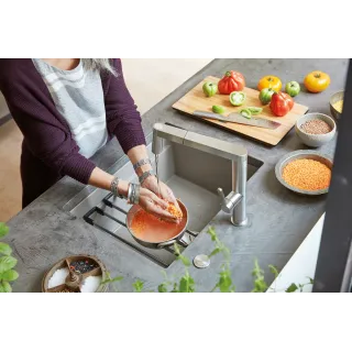 BLANCO ETAGON 500-U Silgranit kawowy, InFino, szyny 522236