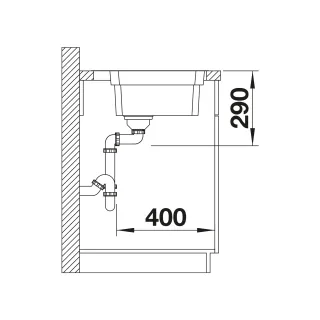 BLANCO ETAGON 500-IF/A stal polerowana, korek auto., InFino, szyny 521748