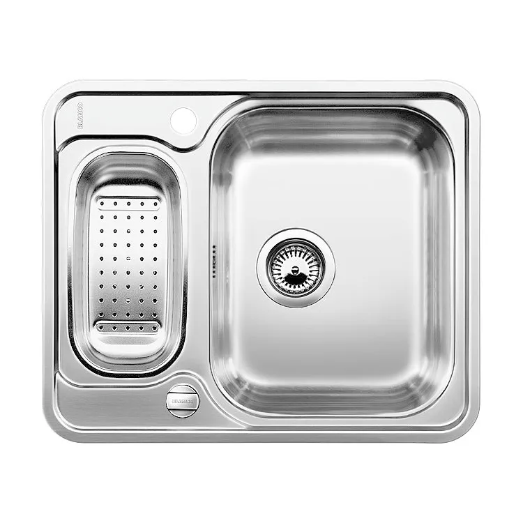 BLANCO LANTOS 6-IF stal szczotkowana odwracalny, korek auto., odsączarka stalowa 516676