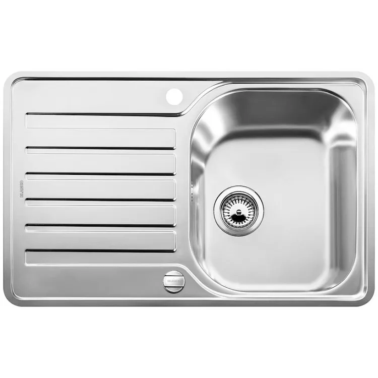 BLANCO LANTOS 45 S-IF Compact stal szczotkowana odwracalny, korek auto. 519059