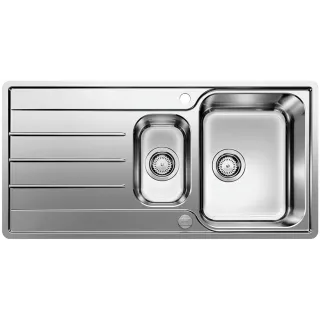 BLANCO LEMIS 6 S-IF stal szczotkowana, odwracalny, korek...