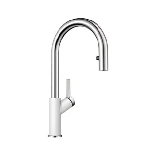 BLANCO CARENA-S Vario Silgranit-Look biały/chrom 521368