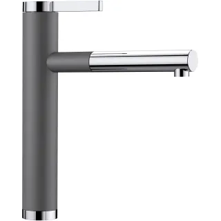 BLANCO LINEE-S Silgranit-Look szarość skały/chrom 518804