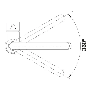 BLANCO MIDA chromowana 517742