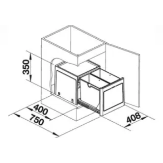 BLANCO BOTTON PRO 45/2 automatic 517468