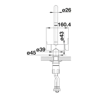 BLANCO TRIMA chromowana 520840