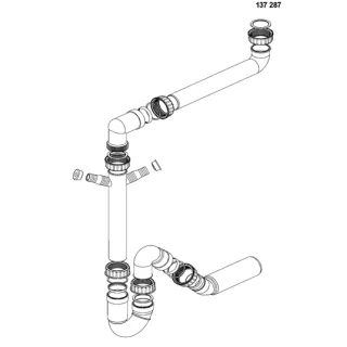 BLANCO Syfon wersja płaska 137287