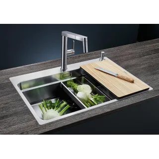 BLANCO ETAGON 700-IF/A stal polerowana, korek auto., InFino, szyny 524274