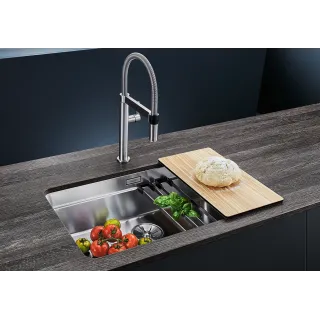 BLANCO ETAGON 700-U stal polerowana, InFino, szyny 524270