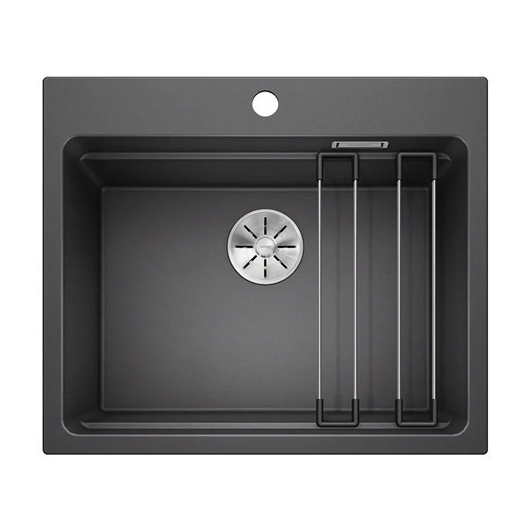 BLANCO ETAGON 6 Silgranit antracyt, InFino, szyny 524539