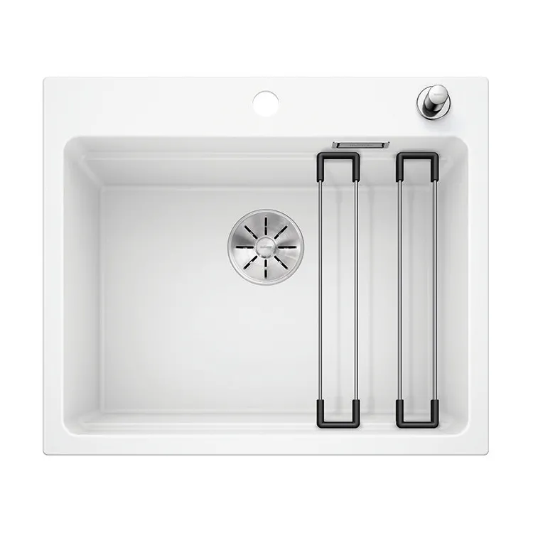 BLANCO ETAGON 6 Silgranit biały, korek auto., InFino, szyny 524533