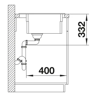 BLANCO ETAGON 8 Silgranit biały, InFino, szyny 525191