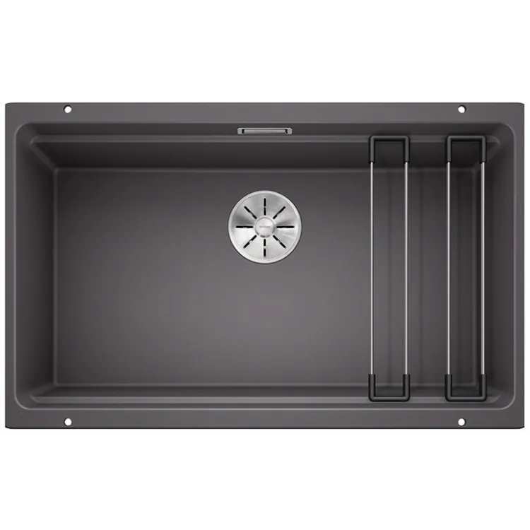 BLANCO ETAGON 700-U Silgranit szarość skały, InFino, szyny 525168