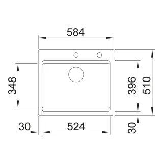 BLANCO ETAGON 6 Ceramika PuraPlus biały połysk, korek auto., InFino, szyny 525156