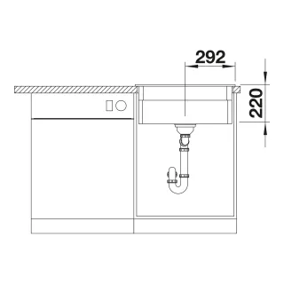 BLANCO ETAGON 6 Ceramika PuraPlus biały połysk, korek auto., InFino, szyny 525156