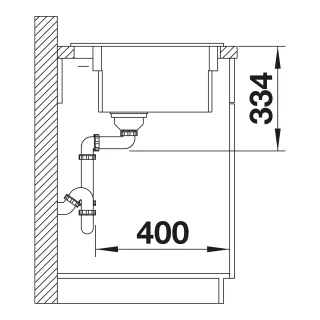 BLANCO ETAGON 6 Ceramika PuraPlus biały połysk, korek auto., InFino, szyny 525156