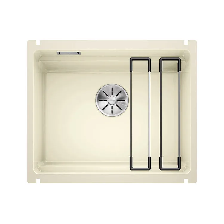 BLANCO ETAGON 500-U Ceramika PuraPlus magnolia połysk, InFino, szyny 525150