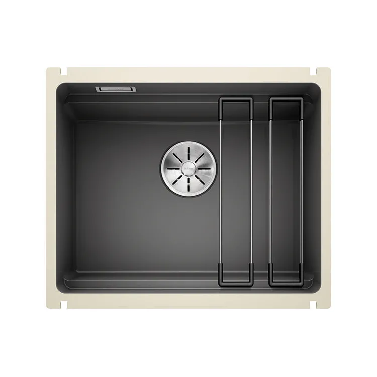 BLANCO ETAGON 500-U Ceramika PuraPlus bazaltowy, InFino, szyny 525154